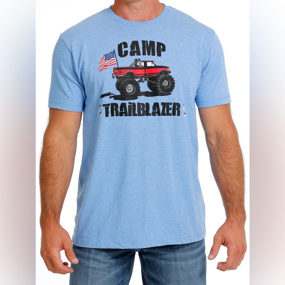 Cinch Heather Blue Patriot Truck Tee